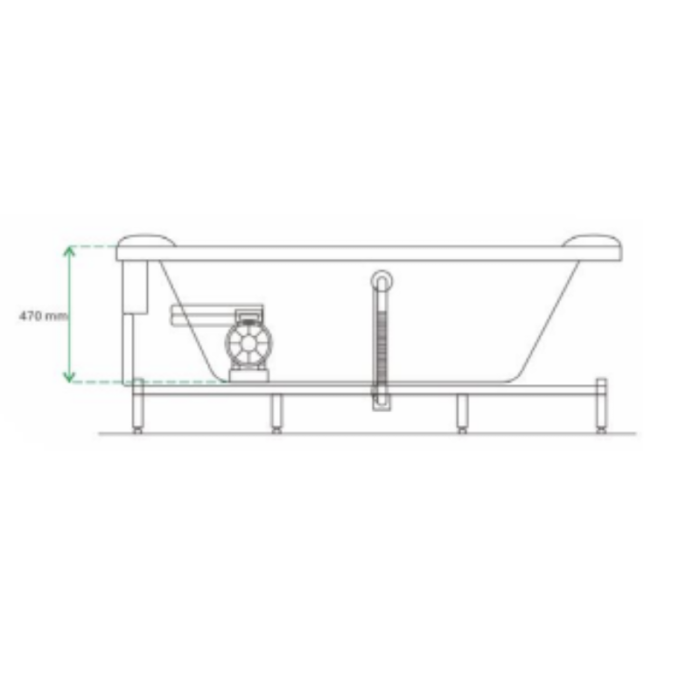 CADA CU HIDROMASAJ WA1024