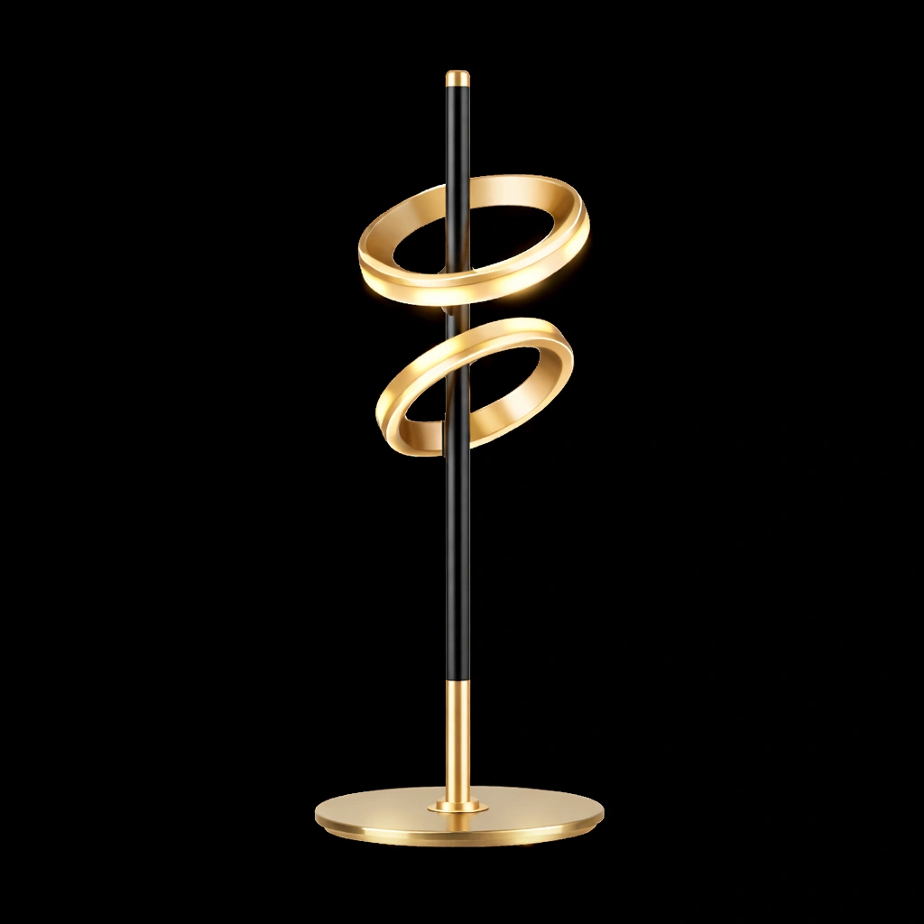 Lustra Nathan Black+Brushed Gold