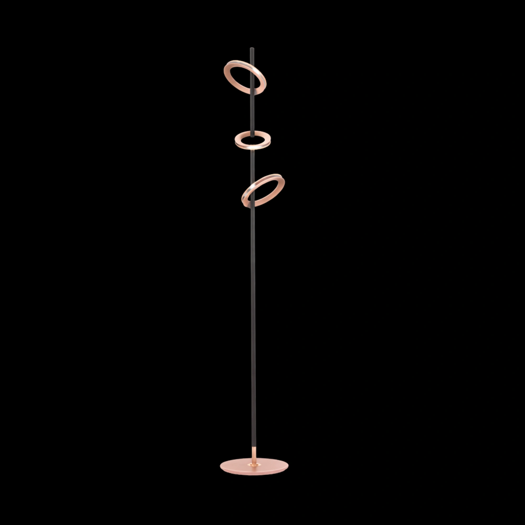Lustra Nathan Black+Rose Gold