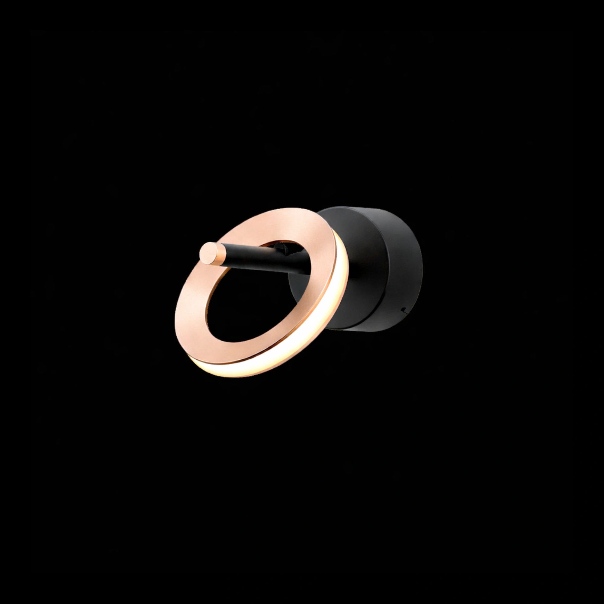 Lustra Nathan Black+Rose Gold