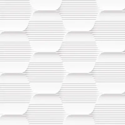 HEXAGON BLANCO 31.5x100 cm