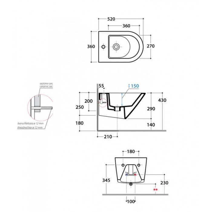 BIDEU SUSPENDAT FOS10