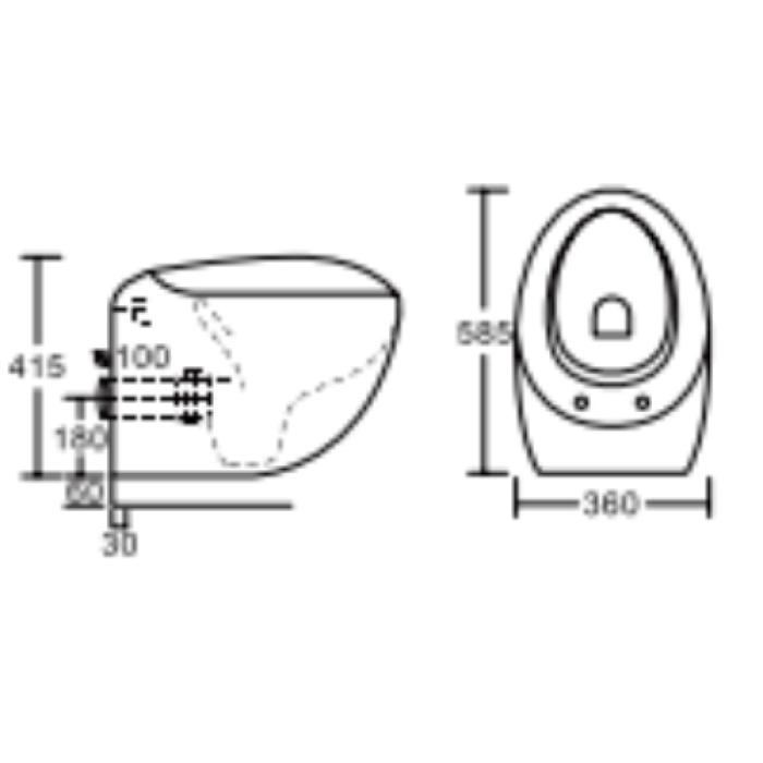 WC SUSPENDAT K0010/a